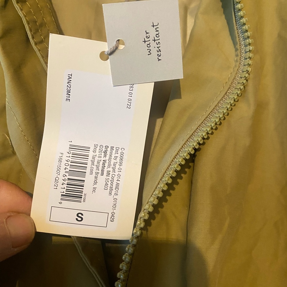 A New Day Women's Windbreaker Rain Trench Coat Size Small NWT - Picture 8 of 13